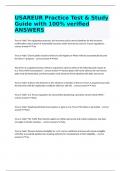 USAREUR Practice Test & Study Guide with 100&percnt; verified ANSWERS