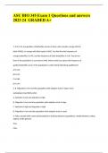 ASU BIO 345 Exam 1 Questions and answers 2023 24 GRADED A&plus;&period;