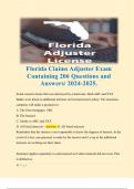 Florida Public Adjuster State Test Study Guide Package&period; 