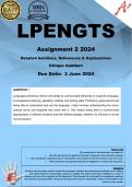 LPENGTS Assignment 2 (COMPLETE ANSWERS) 2024 - DUE 3 June 2024