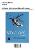 Solution Manual: Vibrations 3rd Edition by Edward  - Ch. 1-9, 9781108427319, with Rationales
