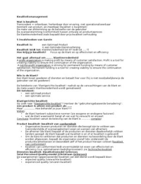 Samenvatting - PPTS - Kwaliteitsmanagement - Inholland 2.4