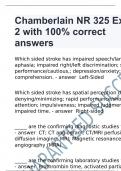 Chamberlain NR 325 Exam 2 with 100% correct answers