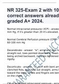 NR 325-Exam 2 with 100% correct answers already graded A+ 2024.