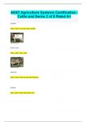 AEST Agriculture Systems Certification - Cattle and Swine 2 of 8 Rated A&plus;
