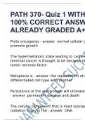 PATH 370 Week 4 Quiz Ch. 22-25 WITH 100% CORRECT ANSWERS ALREADY GRADED A+