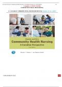 Stamler and Yiu's(2025) Community Health Nursing a CANADIAN  Perspective-Sixth Edition-Test BANK/Complete Guide