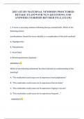 2023 ATI RN MATERNAL NEWBORN PROCTORED RETAKE EXAM WITH NGN QUESTIONS AND ANSWERS &lpar;VERIFIED REVISED FULL EXAM&rpar;