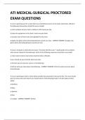 ATI MEDICAL-SURGICAL PROCTORED EXAM QUESTIONS 