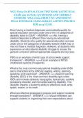WGU D169 OA FINAL EXAM TEST BANK LATEST REAL EXAM 200 ACTUAL QUESTIONS AND CORRECT ANSWERS -WGU D169 OBJECTIVE ASSESSMENT FINAL TEST BANK EXAM AGRADE LATEST UPDATED FOR 2024 EXAM&period;