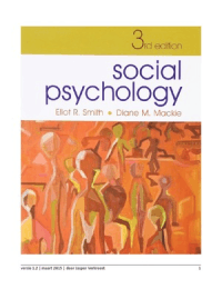 Social Psychology - Smith/Mackie (Open Universiteit)