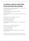 ATI MEDICAL SURGICAL PROCTORED EXAM QUESTIONS AND ANSWERS 
