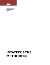 Samenvatting Statistiek Syllabus