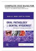 COMPLETE TEST BANK FOR  	Oral Pathology for the Dental Hygienist 8th Edition        by Olga A. C. Ibsen RDH MS (Author)LATEST UPDATE