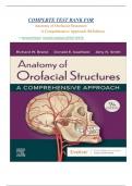 COMPLRTE TEST BANK FOR Anatomy of Orofacial Structures: A Comprehensive Approach 9th Edition  bY Richard W Brand, Donald E Isselhard LATEST UPATE.