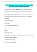 Certified Specialist Business Intelligence Exam Questions with all the correct answers &vert; Distinction