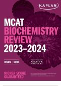 Kaplan Test Prep MCAT Biochemistry Review 2023 2024