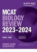 Kaplan Test Prep MCAT Biology Review 2023 2024 Kaplan Test Prep