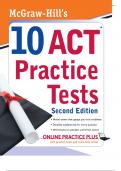 McGraw-Hill's 10 ACT Practice Tests, Second Edition Steven W. Dulan and the faculty of Advantage Education