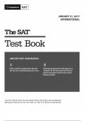 The SAT January 2017 International v1.1  with complete solution