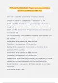 CT Permit Test Child Safety Requirements&comma; law restrictions Questions and Answers 100&percnt; Pass