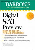 Barrons Digital SAT® Preview: What to Expect + Tips and Strategies Brian W. Stewart, M.Ed.