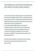 HESI PHARMACOLOGY 2023-2024 REAL EXAM QUESTIONS  WITH COMPLETE SOLUTIONS &vert;ALREADY GRADED A&plus;&period;