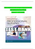 TEST BANK For Leddy and Pepper’s Professional Nursing, 9th Edition by Lucy Hood, Verified Chapters 1 - 22, Complete Newest Version