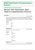 NRNP 6568 Week 8 Comprehensive Practice correct answers