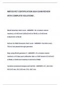 NMTCB PET CERTIFICATION 2024 EXAM REVIEW  WITH COMPLETE SOLUTIONS &period;