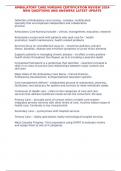 AMBULATORY CARE NURSING CERTIFICATION REVIEW 2024 NEW QUESTIONS AND ANSWERS LATEST UPDATE