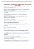 AMBULATORY CARE NURSING CERTIFICATION STUDY GUIDE SOLUTION