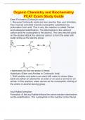 Organic Chemistry and Biochemistry  PCAT Exam Study Guide