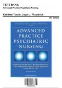 Test Bank: Advanced Practice Psychiatric Nursing, 2nd Edition by Kathleen Tusaie, Joyce J. Fitzpatrick - Chapters 1-26, 9780826132536 | Rationals Included