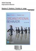 Test Bank: Organizational Behavior, 18th Edition by Stephen P. Robbins - Chapters 1-18, 9780134729329 | Rationals Included