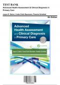 Test Bank: Advanced Health Assessment & Clinical Diagnosis in Primary Care, 6th Edition by Dains - Chapters 1-42, 9780323554961 | Rationals Included