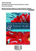 Test Bank: Olds Maternal-Newborn Nursing & Women’s Health Across the Lifespan, 11th Edition by Ladewig - Chapters 1-36, 9780135206881 | Rationals Included