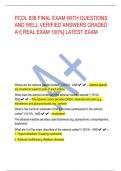 PCOL 838 FINAL EXAM WITH QUESTIONS AND WELL VERIFIED ANSWERS GRADED A+[ REAL EXAM 100%] LATEST EXAM