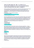 NEW EN REVISED AIC 300 - CLAIMS IN AN  EVOLVING WORLD ACTUAL EXAM QUESTIONS  AND ANSWERS SOLVED 100&percnt; CORRECT
