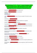 Microbiology 2117 - Test 1 Latest Update 2024-2025 Actual Exam 180 Questions and 100&percnt; Verified Correct Answers Guaranteed A&plus;