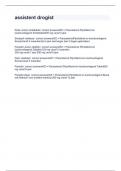 assistent drogist exam with 100&percnt; correct solutions 2024