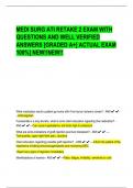 MEDI SURG ATI RETAKE 2 EXAM WITH QUESTIONS AND WELL VERIFIED ANSWERS &lbrack;GRADED A&plus;&rsqb; ACTUAL EXAM 100&percnt;&rsqb; NEW&excl;&excl;NEW&excl;&excl;