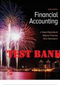TEST BANK FOR FINANCIAL ACCOUNTING 6TH EDITION BY SPICELAND&comma; THOMAS&comma; HERRMANN 2022&period;