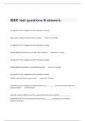 IBEC test questions & answers
