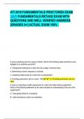ATI 2019 FUNDAMENTALS PROCTORED EXAM ATI FUNDAMENTALS RETAKE EXAM WITH QUESTIONS AND WELL VERIFIED ANSWERS &lbrack;GRADED A&plus;&rsqb; ACTUAL EXAM 100&percnt; &period;
