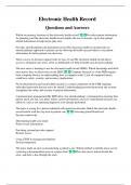 Electronic Health Record