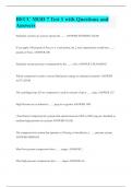 BECC MOD 7 Test 1 with Questions and Answers
