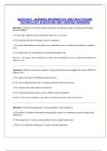 NURS 6051 &colon; NURSING INFORMATICS AND HEALTHCARE TECHNOLOGY QUESTIONS AND VERIFIED ANSWERS&comma;&comma;&comma;Alpha