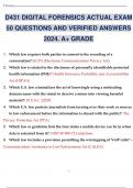 D431 DIGITAL FORENSICS ACTUAL EXAMS