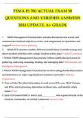FEMA IS 700 FINAL EXAM COMPLETE QUESTIONS AND VERIFIED ANSWERS UPDATE&period; A&plus; GRADE